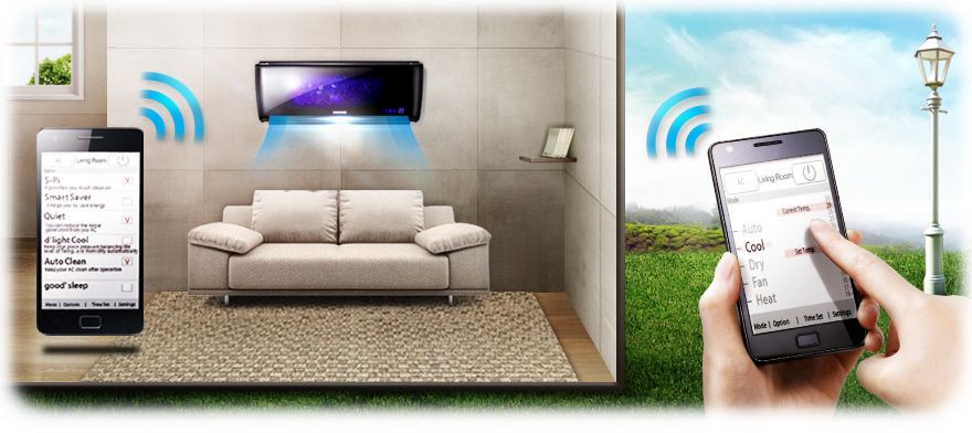 Klimatizace Samsung se zařízením Smart WiFi | ait-česko - 