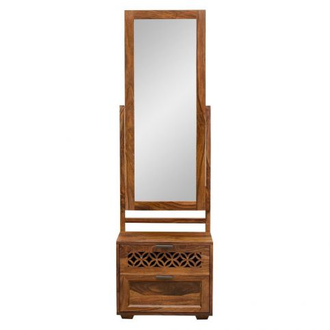 Toaletní stolek z masivního palisandrového dřeva se zrcadlem Massive Home Rosie - Bonami.cz