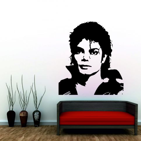 Samolepka na zeď - Michael Jackson 2 - 53x60 cm zrcadlově - PopyDesign - Popydesign