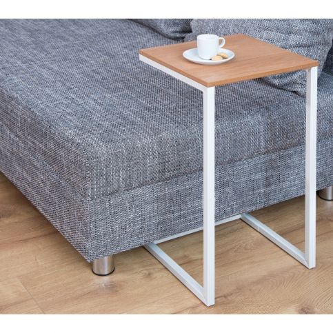 INV Odkládací stolek Prost 60cm dub-bílá - Design4life