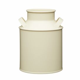 Plechová váza v krémové barvě Kitchen Craft Nostalgia, 1,7 l