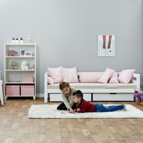 Dětský pokoj pro jednu i dvě holky Basic  - Dětská postel s roštem - Nábytek aldo - NE