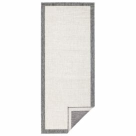 Šedo-krémový venkovní koberec NORTHRUGS Panama, 80 x 250 cm Bonami.cz