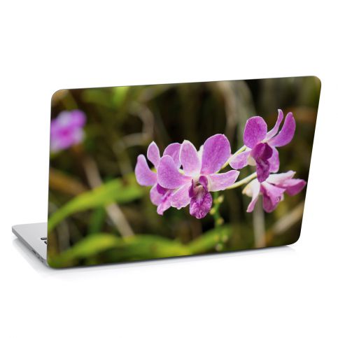 Samolepka na notebook - Fialová orchidej (29x20 cm) - PopyDesign - Popydesign