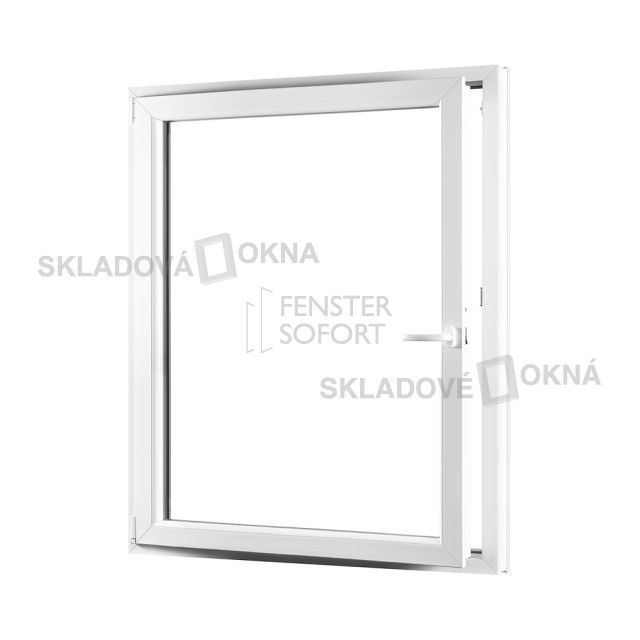 Skladova-okna Jednokřídlé plastové okno PREMIUM otvíravo-sklopné levé 1150 x 1540 mm barva bílá - Skladová Okna