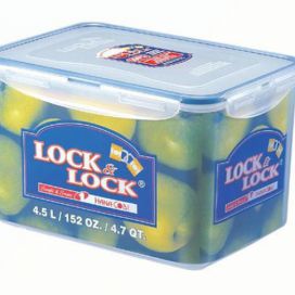 LOCKNLOCK Dóza na potraviny LOCK, objem 4, 5 l, 17 x 24 x 14, 5 cm