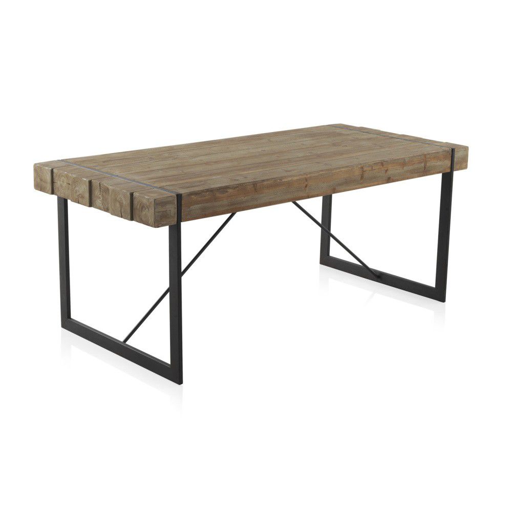Jídelní stůl s kovovými nohami Geese Robust, 200 x 90 cm - Bonami.cz