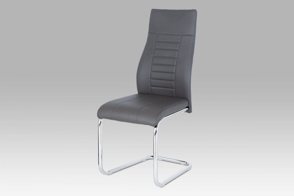 Autronic Jídelní židle HC-955 GREY šedá koženka - DEKORHOME.CZ