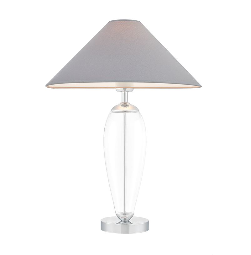 Stolní lampa Tiffany s bílým stínidlem Potenia - Ø 41*63 cm E27/max 2*60W Clayre & Eef - LaHome - vintage dekorace