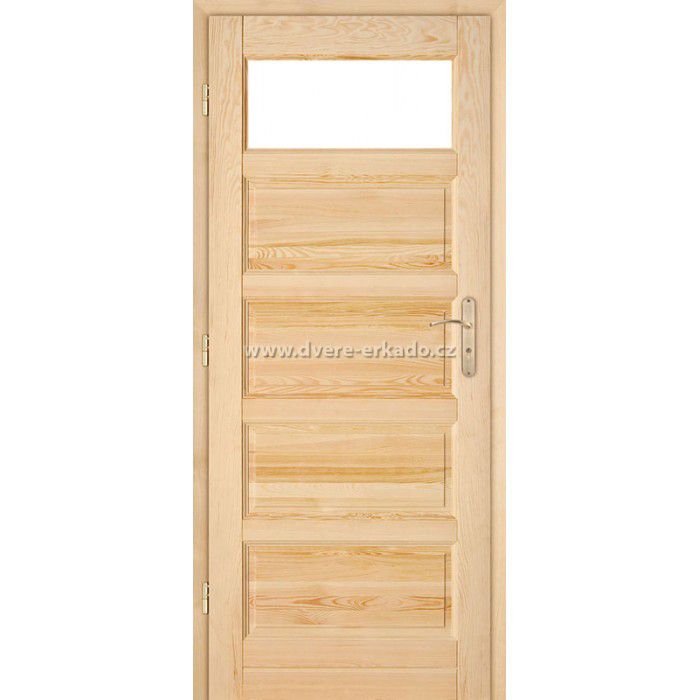 ERKADO Dřevěné masivni dveře masiv z borovice MANHATTAN 5 D-5/1 - ERKADO CZ s.r.o.