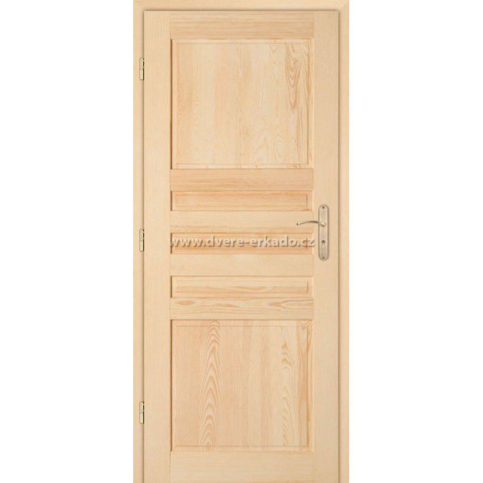 ERKADO Dřevěné masivni dveře masiv z borovice ZEBRA 5/P - ERKADO CZ s.r.o.