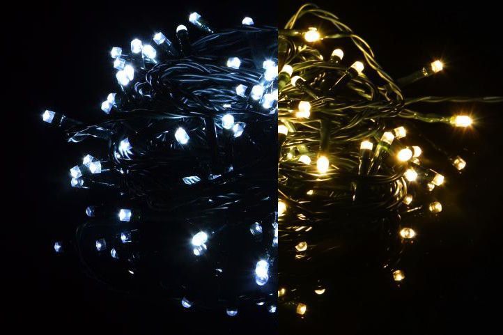 Nexos Vánoční světelný řetěz 400 LED - 9 blikajících funkcí - 39,9 m - Kokiskashop.cz
