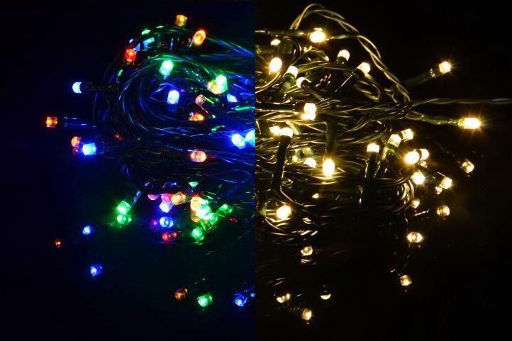 Nexos Vánoční světelný řetěz 400 LED - 9 blikajících funkcí - 39,9 m - Kokiskashop.cz
