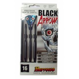 Harrows SOFT BLACK ARROW Šipky s plastovým hrotem 14g