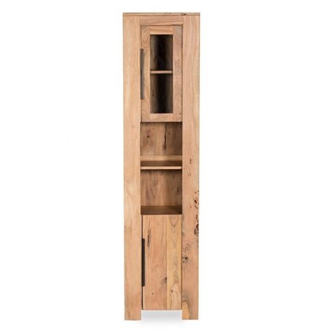 Vysoká koupelnová skříňka  z akáciového dřeva Woodking Wellington - Bonami.cz