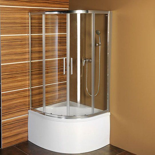Sprchový kout čtvrtkruh 90x90x150 cm Polysan SELMA chrom lesklý MD2515 - Siko - koupelny - kuchyně