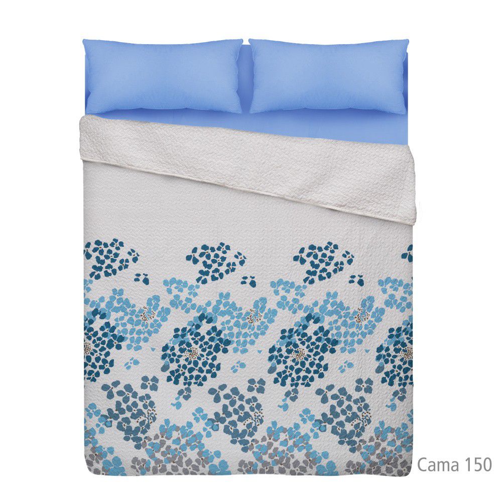 Modro-bílý přehoz přes postel z mikrovlákna Unimasa, 250 x 260 cm - Bonami.cz
