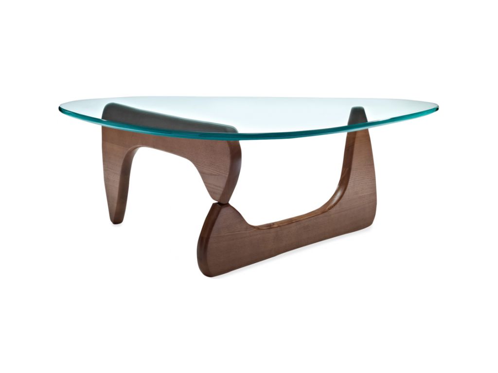 Konferenční stolek Trix inspirovaný Noguchi tmavo- hnědá  - 96design.cz