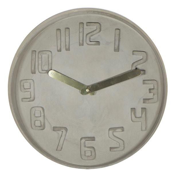 Designové nástěnné kameninové hodiny CL0128 Fisura 35cm - FORLIVING