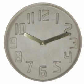 Designové nástěnné kameninové hodiny CL0128 Fisura 35cm