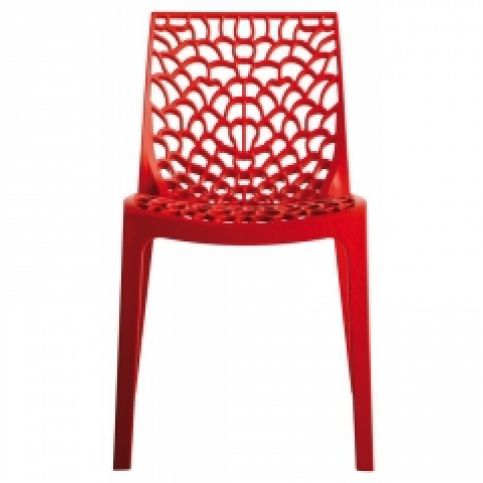 Jídelní židle Coral-C (Červená)  SC03 Sit & be - Designovynabytek.cz