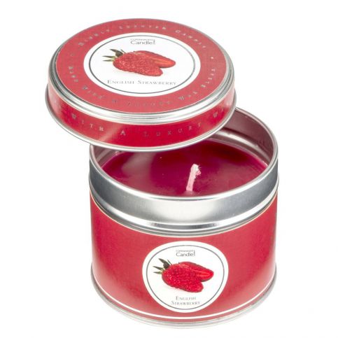 Aroma svíčka v plechovce s vůní jahod Copenhagen Candles, doba hoření 32 hodin - Bonami.cz