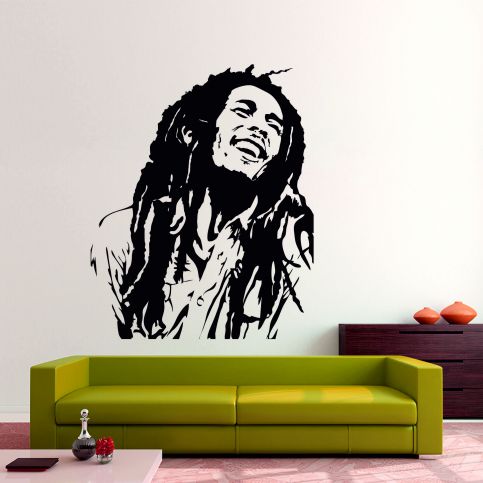 Samolepka na zeď - Bob Marley 2 (77x95 cm) - PopyDesign - Popydesign