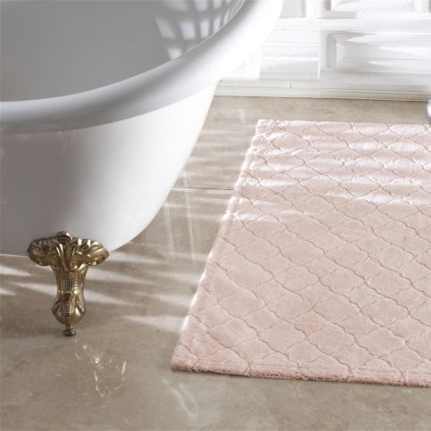 Růžová koupelnová předložka Confetti Bathmats Arven Powder, 40 x 60 cm - Bonami.cz