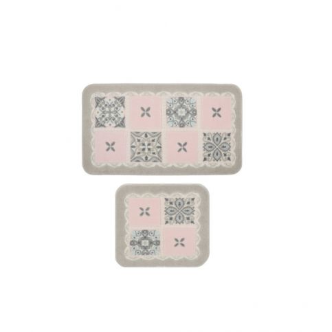 Sada 2 koupelnových předložek Confetti Bathmats Ceramic Pink - Bonami.cz