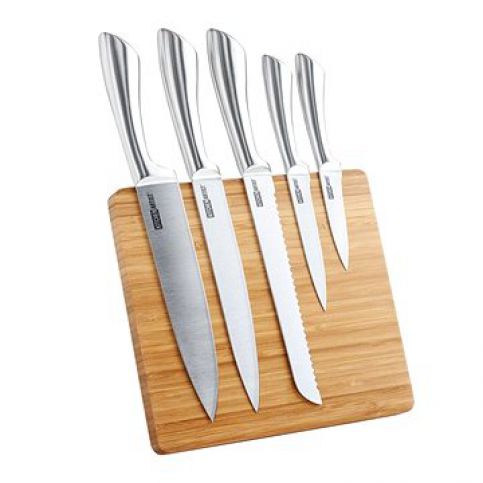 Kitchen Artist Sada nožů z nerez oceli v bambusovém bloku 5ks - alza.cz