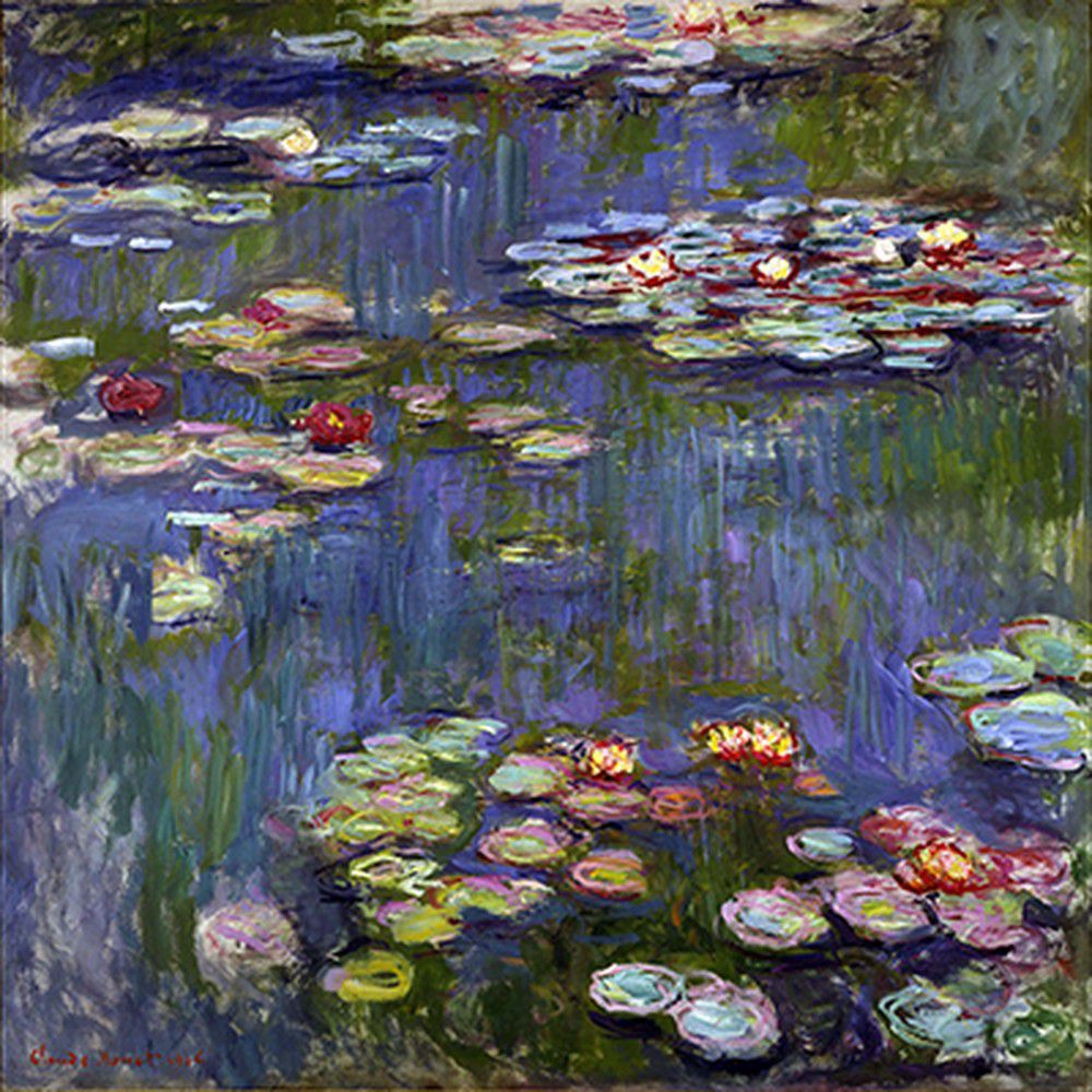 Reprodukce obrazu Claude Monet - Water Lilies 3, 70 x 70 cm - Bonami.cz