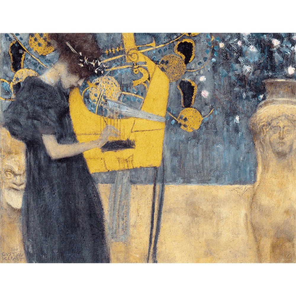 Reprodukce obrazu Gustav Klimt - Music, 90 x 70 cm - Bonami.cz