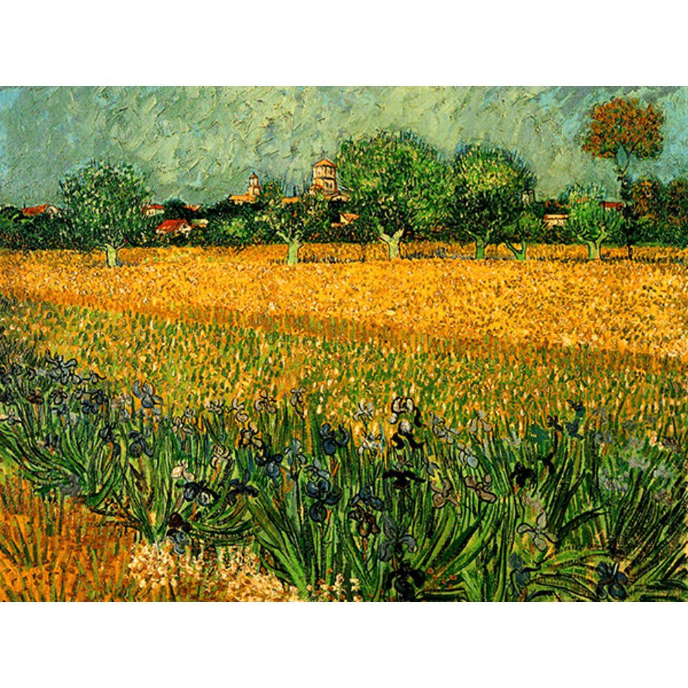 Reprodukce obrazu Vincenta van Gogha - View of arles with irises in the foreground, 40 x 30 cm - Bonami.cz