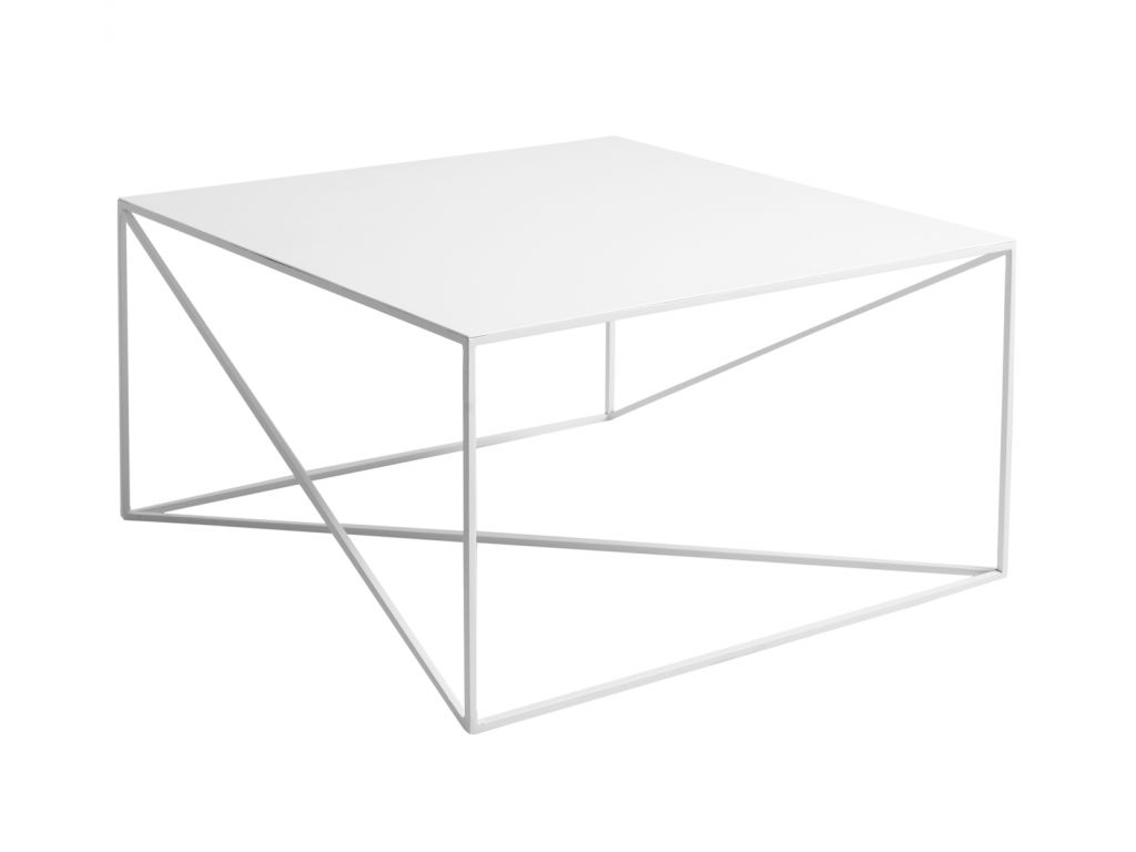 Nordic Design Bílý kovový konferenční stolek Nollan II 60 cm - Designovynabytek.cz