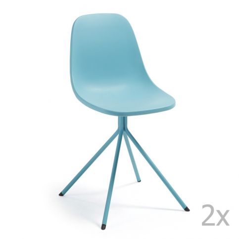 Modrá jídelní židle La Forma Mint - Bonami.cz