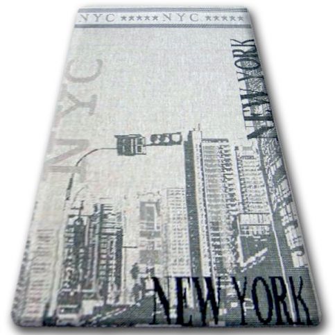  Kusový sisalový koberec NY City šedý 240x330 - Z-ciziny.cz