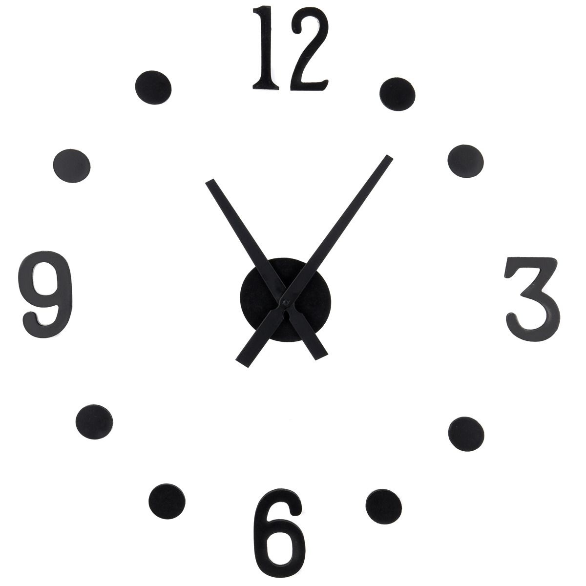 Segnale Nástěnné hodiny, černé nástěnné hodiny, 31x11x5 cm - EMAKO.CZ s.r.o.