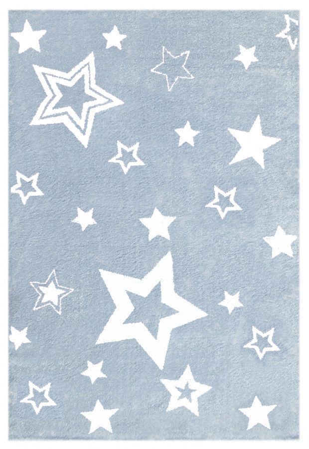 Forclaire Dětský koberec STARLIGHT modrá/bílá 160x230 cm - ATAN Nábytek