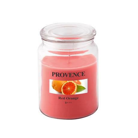 Vonná svíčka ve skle Provence 95 hodin červený pomeranč - Kitos.cz