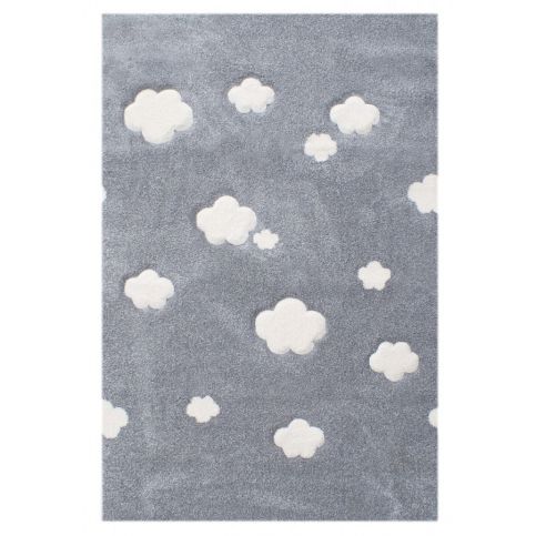 Forclaire Dětský koberec Mráčky stříbrno-šedý 160x230cm - ATAN Nábytek