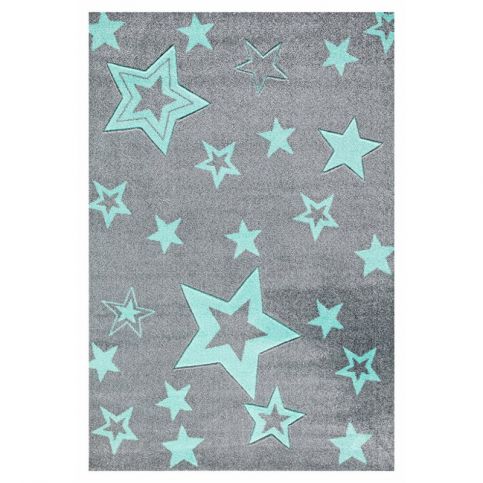 Forclaire Dětský koberec STARLIGHT grau/mint 130x190 cm - ATAN Nábytek