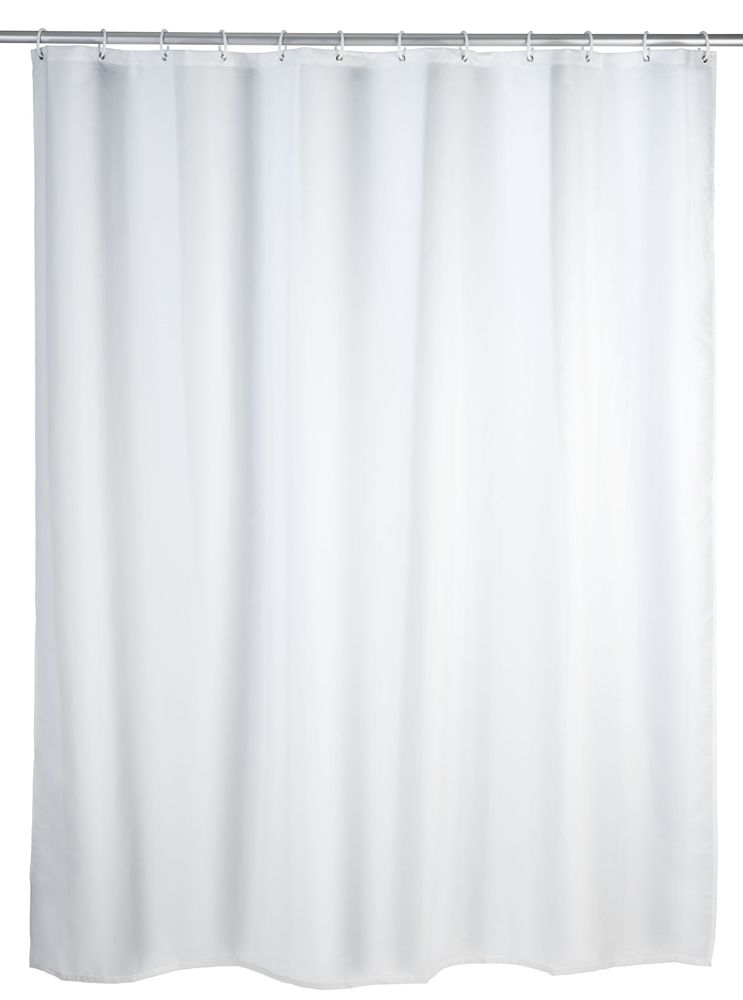 Bílý sprchový závěs s protiplísňovou povrchovou úpravou Wenko, 180 x 200 cm - Bonami.cz