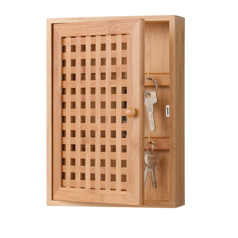 Bambusová skříňka na klíče, 27x19x6cm, ZELLER - EMAKO.CZ s.r.o.