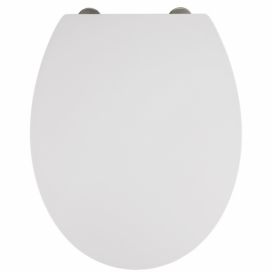 Bílé záchodové prkénko MORA, WENKO, mechanismus Easy-Close