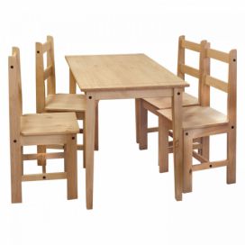 Idea Stůl + 4 židle CORONA 2 vosk 161611
