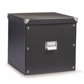 Box pro skladování, 34x33x32 cm, barva černá, ZELLER