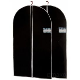 Storagesolutions Černý obal na oblečení, 2 kusy, 150x60 cm