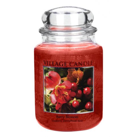 Village Candle Vonná svíčka ve skle, Červené květy - Berry Blossom, 26oz, 645 g - 4home.cz
