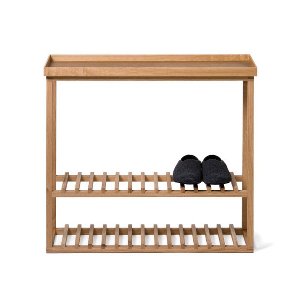Botník/úložný stolek s přírodní deskou z dubového dřeva Wireworks Hello Storage - Bonami.cz