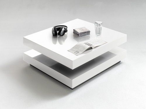 Bílý konferenční stolek HUGO -  WT - M-byt